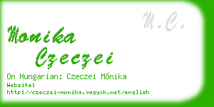 monika czeczei business card